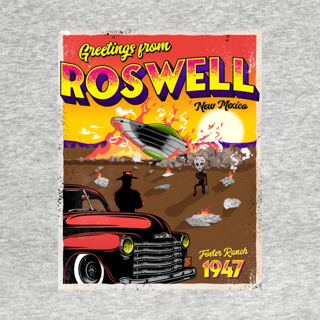 Greetings from Roswell 1947 UFO Crash by Strangeology